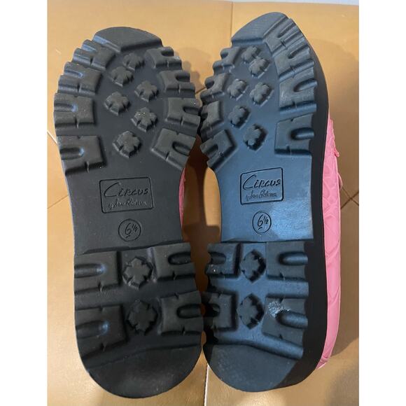 Pink Circus NY by Sam Edelman Faux Croc Loafers Gold Embellishments Size 6.5 - Picture 7 of 7